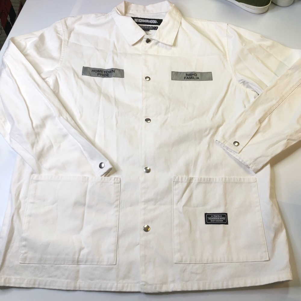 Neighborhood Coverall Natural Men XL Light Jacket